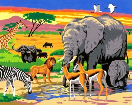Животные Африки для детей