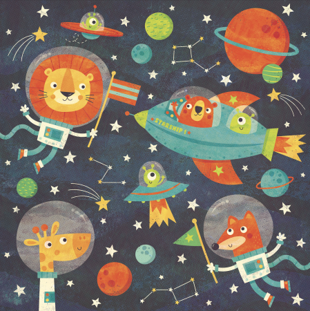 Животные в космосе для детей