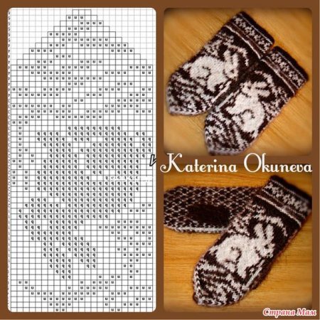 Орнаменты для варежек с животными