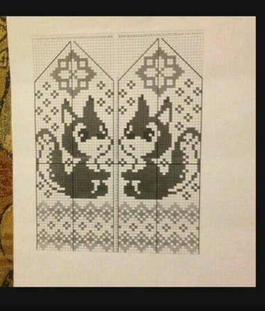 Жаккард для детских рукавичек