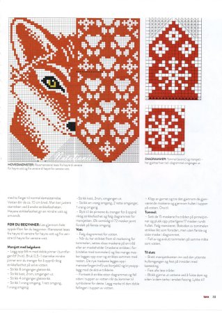 Схема для варежек Лисичка