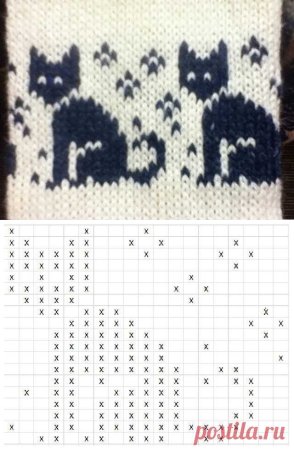 Орнамент для детских варежек спицами схема вязания