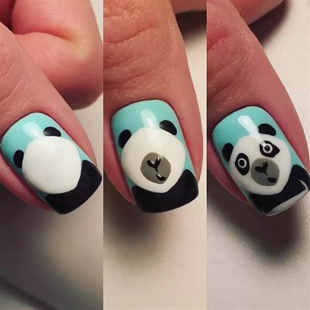 Легкий новогодний маникюр