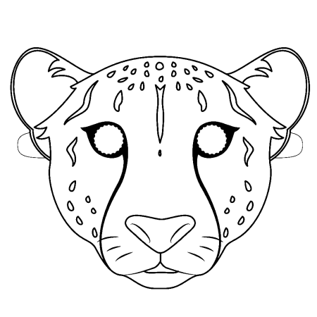 Раскраски маски животных