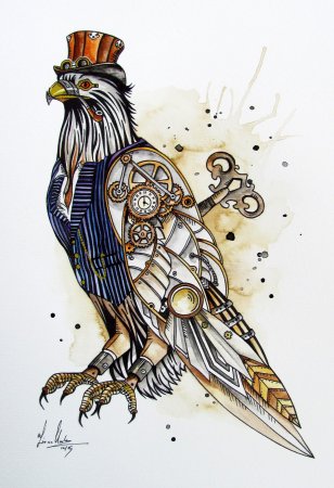 Стимпанк стиль рисования