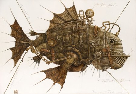 Лев Каплан иллюстратор стимпанк