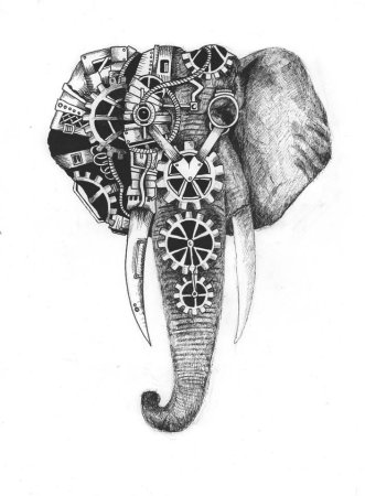 Слон стимпанк