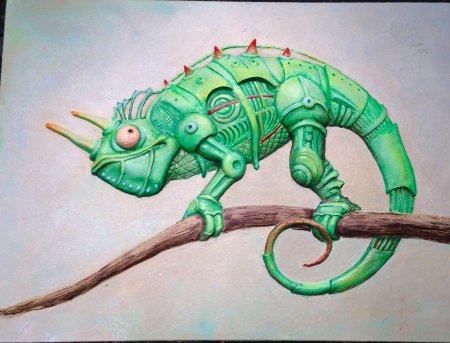 Тигр в стиле стимпанк