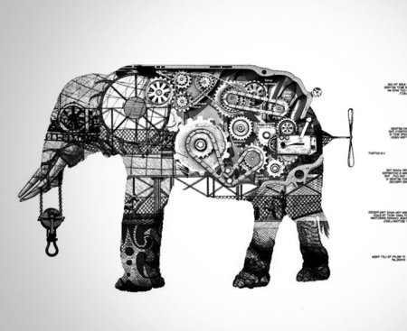 Слон стимпанк