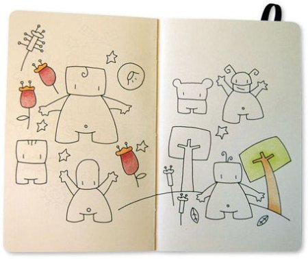 Рисунки по точкам в блокноте