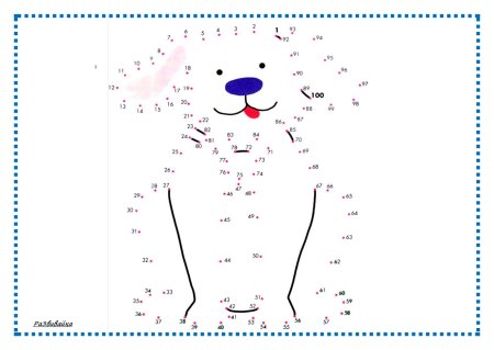 Соедини по точкам собака