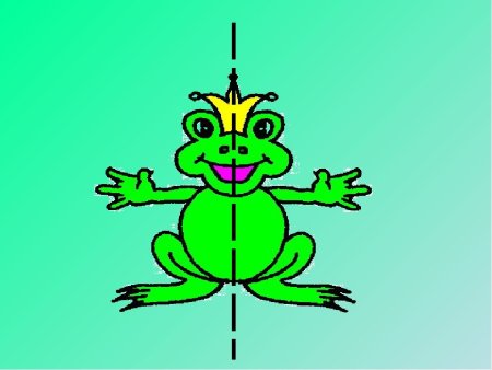 Осевая симметрия лягушка