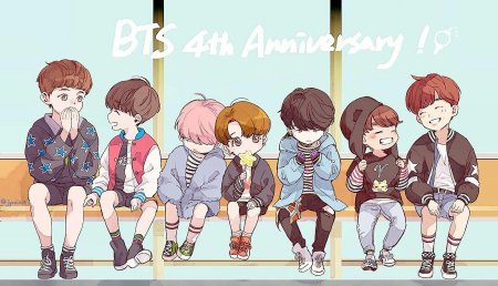 Чиби BTS Spring Day