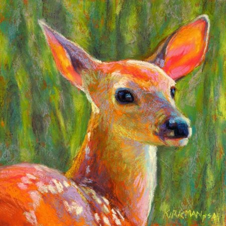 Животные пастелью