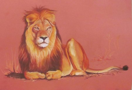 Животные пастелью