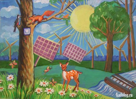 Рисунки на тему природа глазами детей