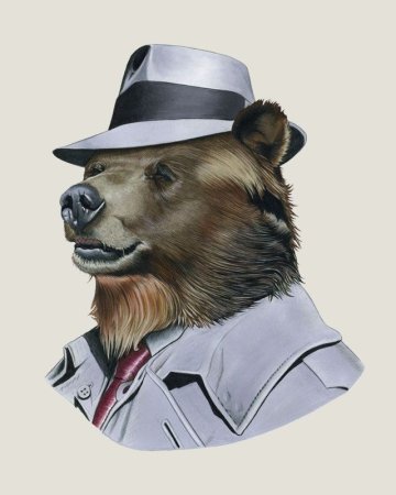 Медведь в шляпе