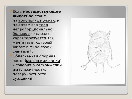 Тест несуществующее животное расшифровка результатов