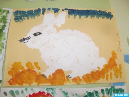 Рисование Дикие животные средняя группа