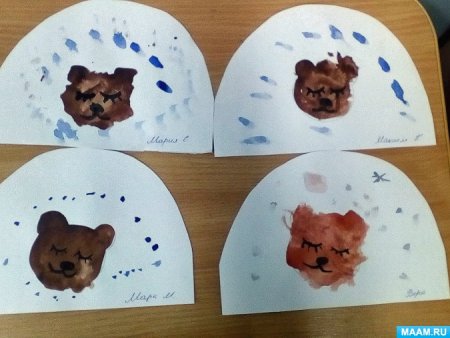 Рисование в млад групре Дикие животные