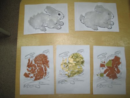 Рисование Дикие животные младшая группа