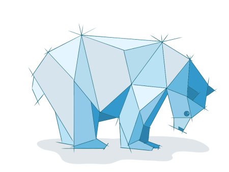 Геометрические фигуры медведь