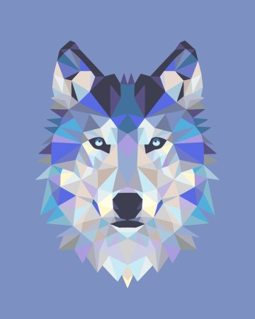 Полигональный волк