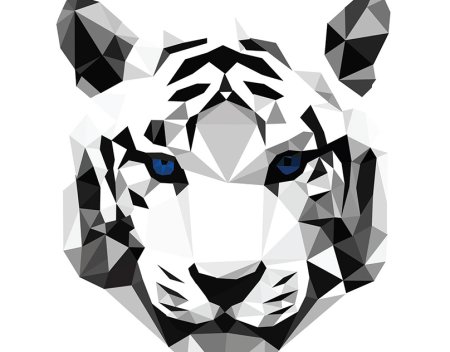 Снежный Барс полигональный