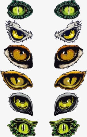 Глаз животного нарисовать