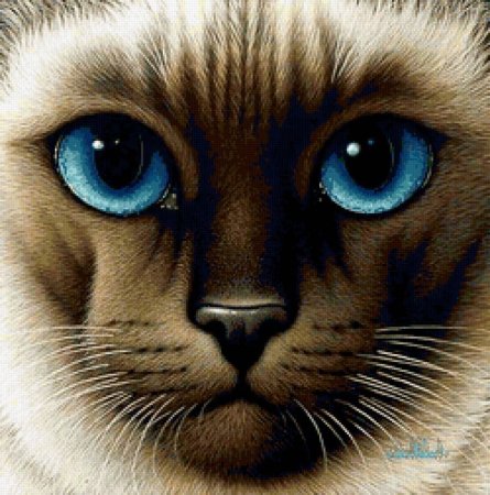 Морда кота арт