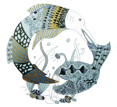 Стилизованные рыбки