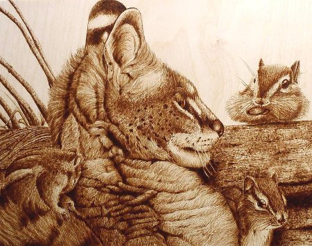 Животные для выжигания