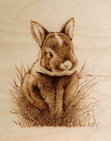 Выжигание по дереву животные