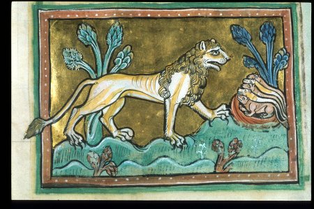 Средневековый Бестиарий Лев