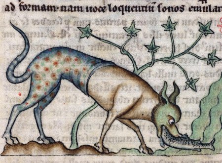 Средневековый Бестиарий крокодил