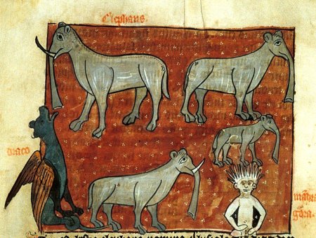 Слон миниатюра бестиария