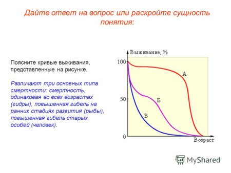 Кривая выживания дрозофилы