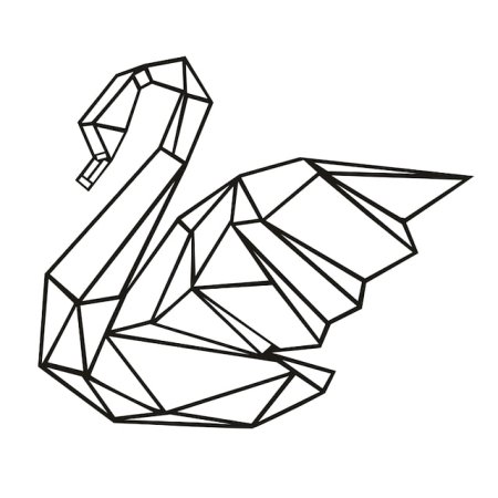 Животные из геометрических фигур сложные