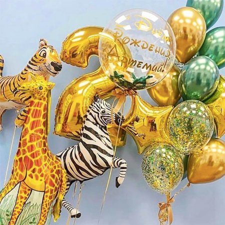 Воздушные шары в стиле сафари