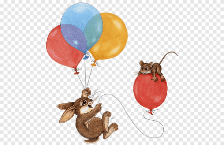 Зверушки на воздушном шаре