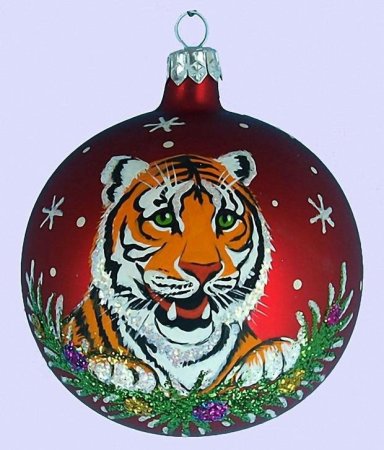 Елочные игрушки тигр Комоцкий