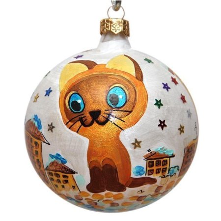 Ёлочная игрушка котик