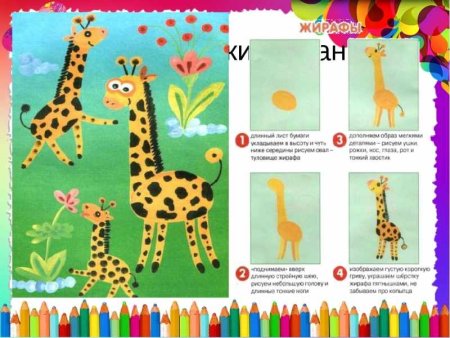 Аппликация Жираф