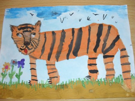 Рисование в старшей группе животные