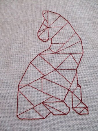 Геометрическая вышивка