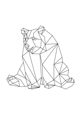 Геометрические фигуры медведь