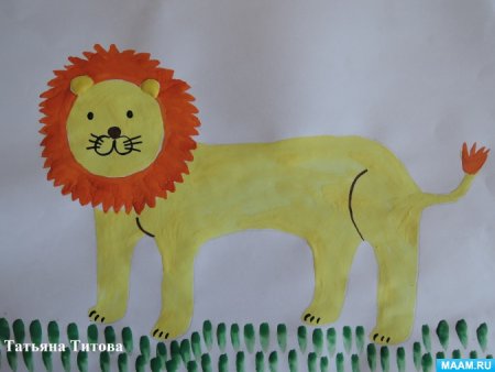 Лепка старшая группа Жираф пластилинография