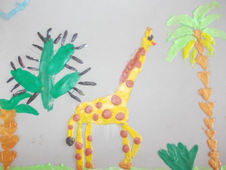 Рисование ладошками животных