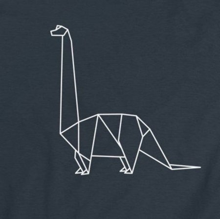 Геометрический динозавр