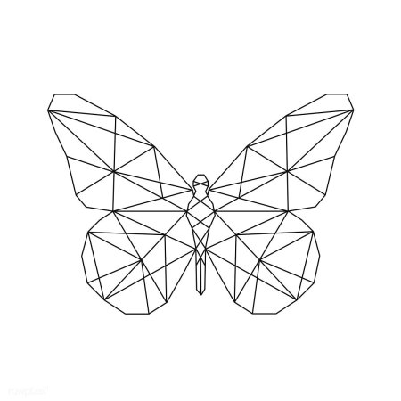 Бабочка из треугольников